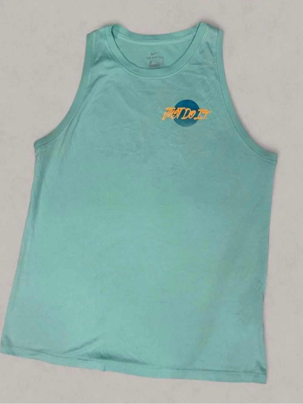 Nike Mint & Magenta Tank Tops - Just Do It Graphic